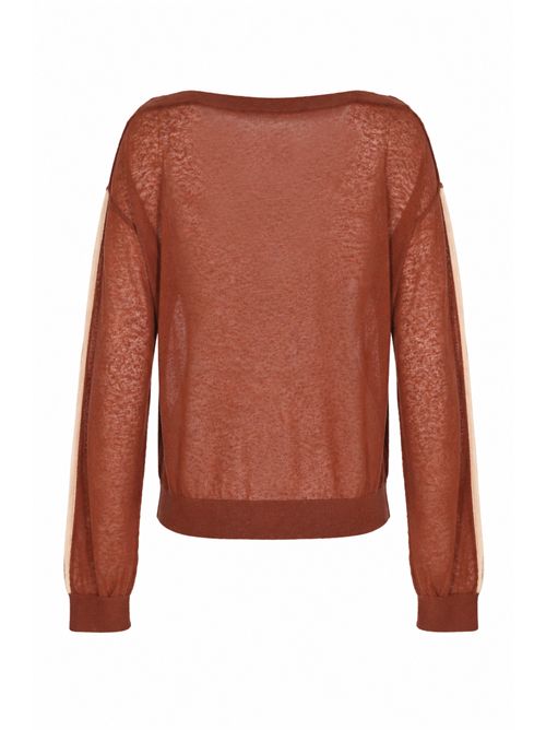 Maglia leggera morbida con nervature in misto lana e cashmere Patrizia Pepe | 8K0400 K309B861